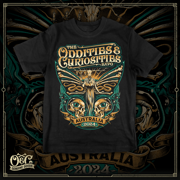 The Oddities & Curiosities Expo - Australia 2024 T-Shirt (Black)