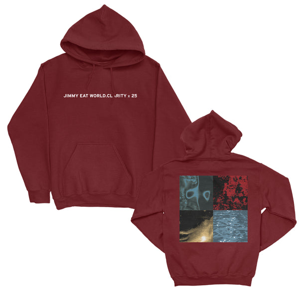 Jimmy Eat World - Clarity x 25 Pullover Hoodie (Maroon)