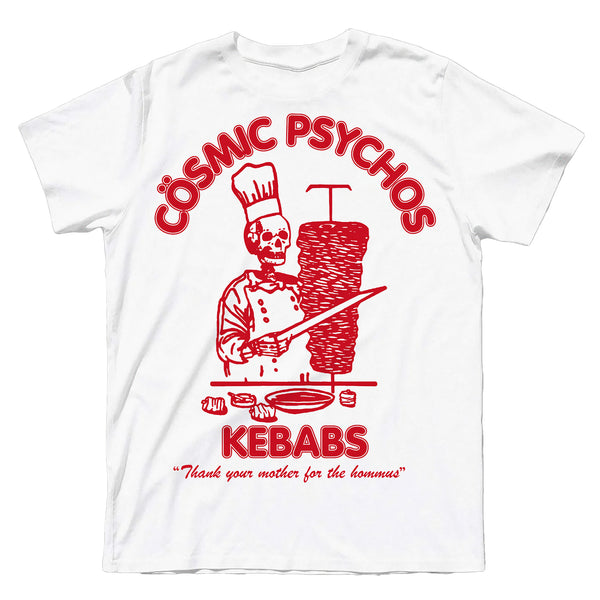 Cosmic Psychos - Psychos Kebabs T-Shirt (White)