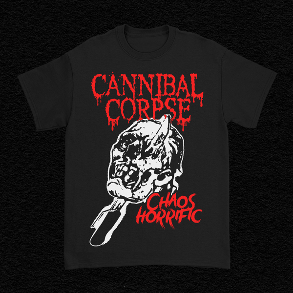 Cannibal Corpse - Chaos Horrific Skull T-Shirt (Black)