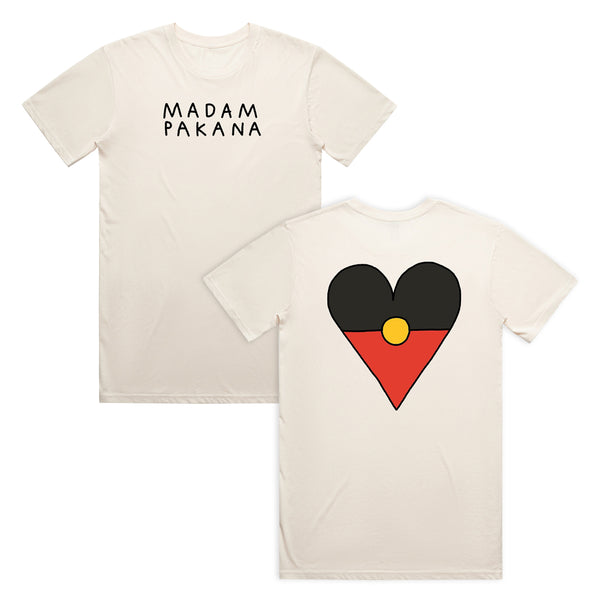 Denni - Madam Pakana Heart T-Shirt (Natural)