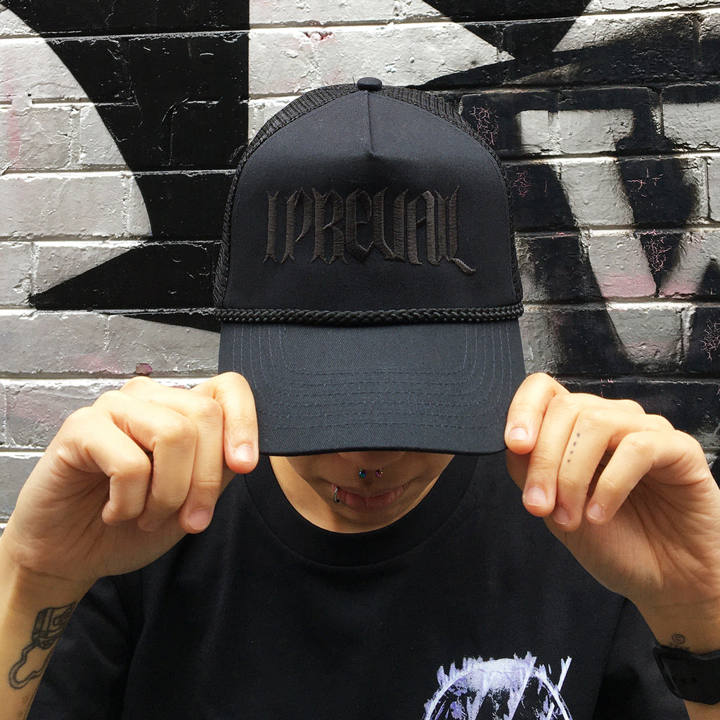 I Prevail - Devil Logo Mesh Snapback Hat (Black/ Black)