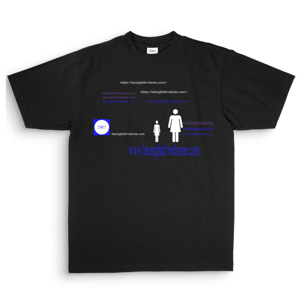 Late Night Drive Home - Webpage T-Shirt (Black)