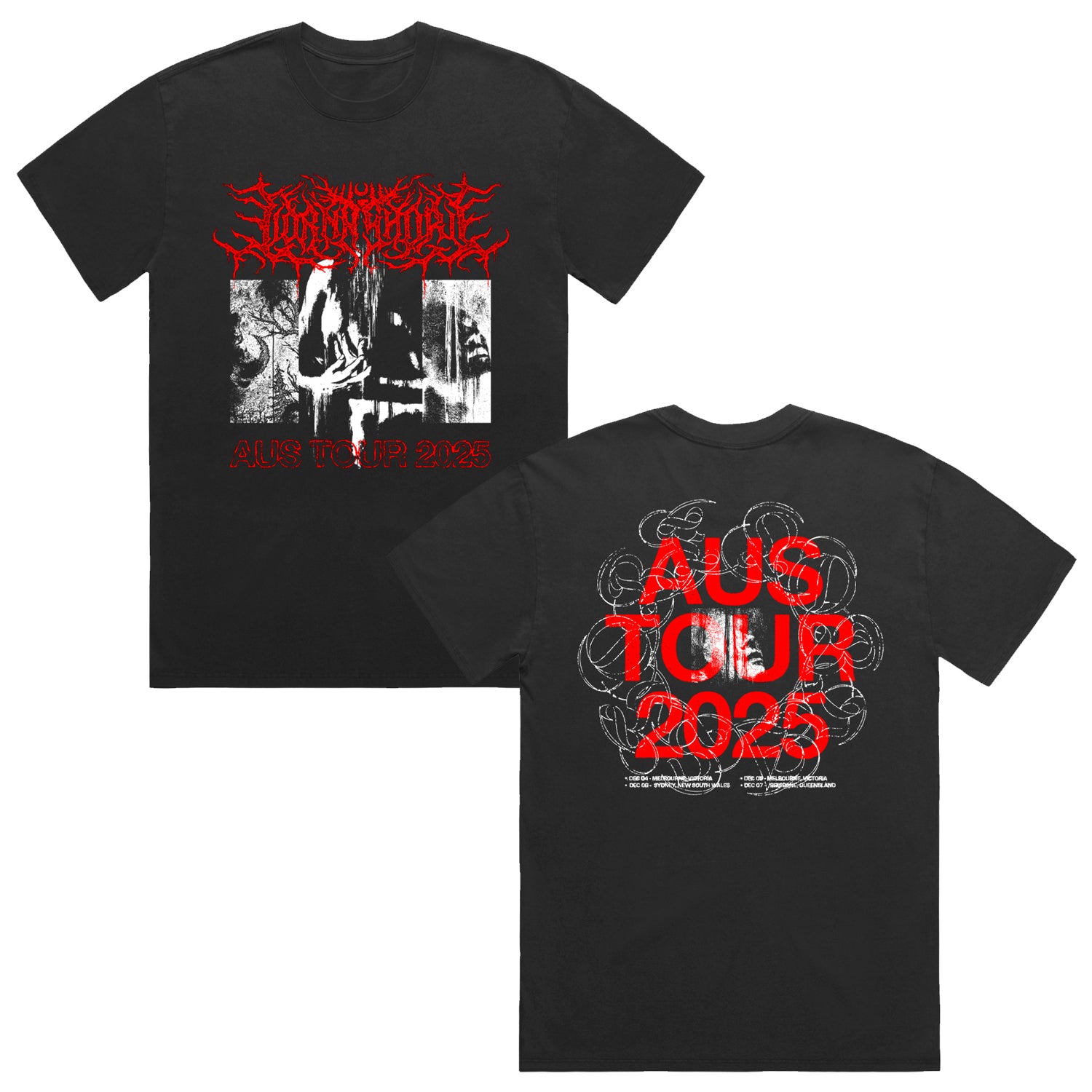 AUS Tour 2025 T-Shirt (Black) – Artist First