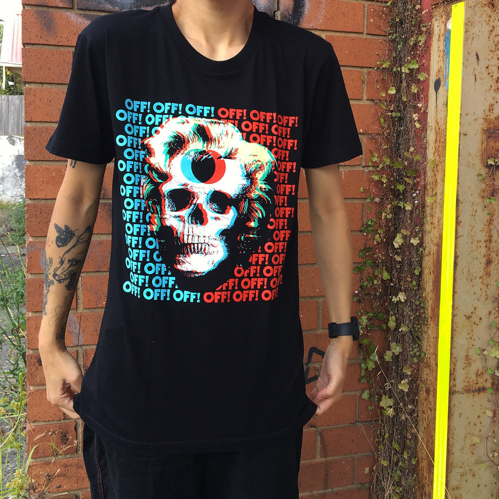 OFF! - 3D Skull T-Shirt (Black)