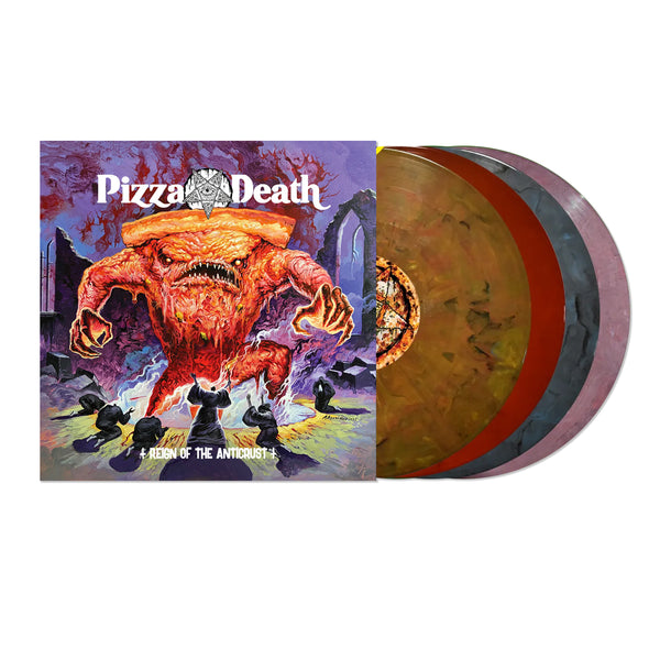 Pizza Death - Reign Of The Anticrust LP (Pizza Colour Vinyl)