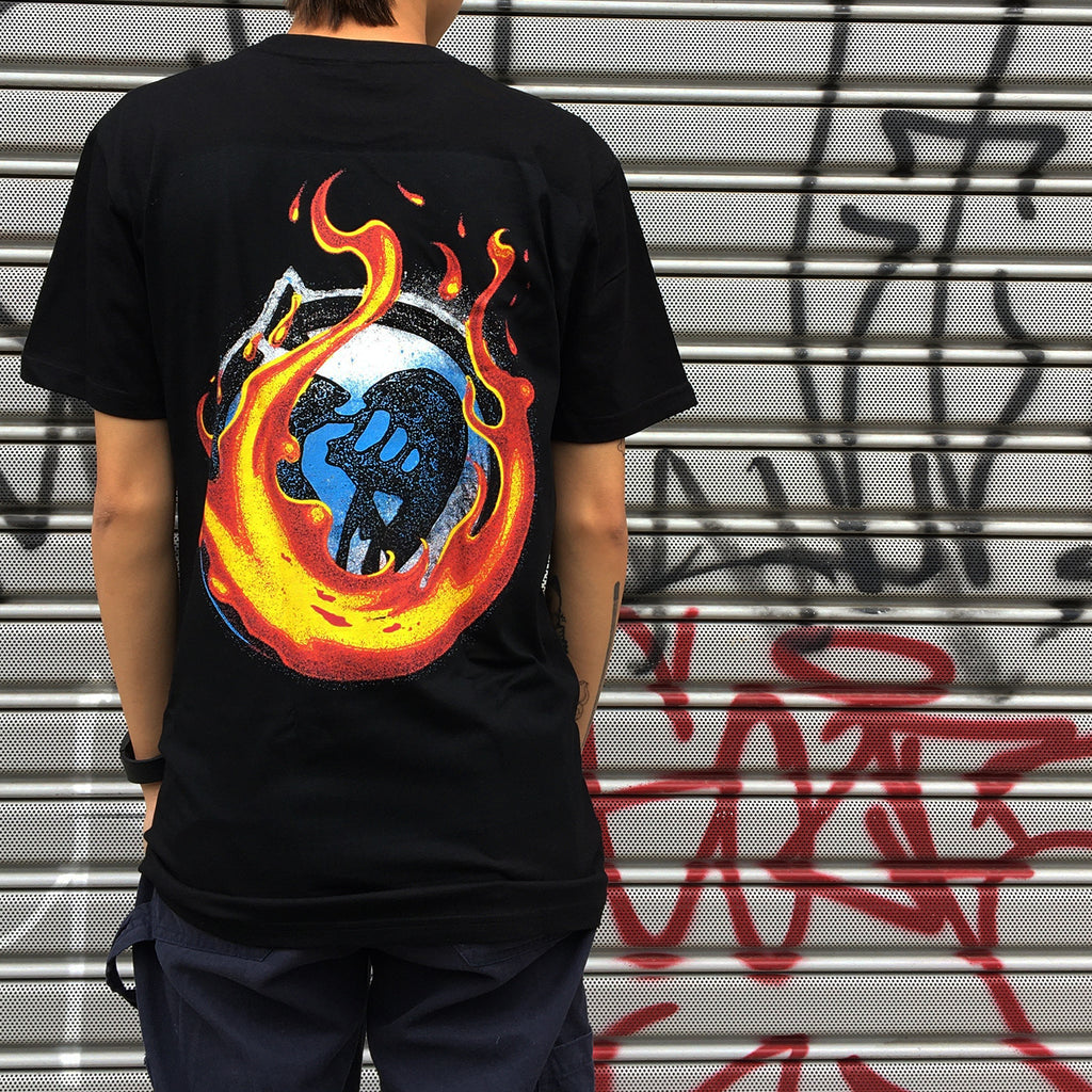 Rise Against - Flamed Heartfist T-Shirt (Black)