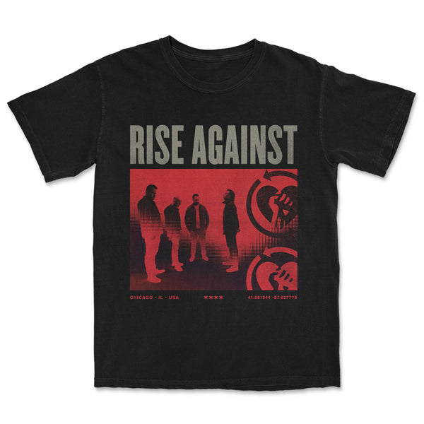 Rise Against - Group Photo T-Shirt (Black)