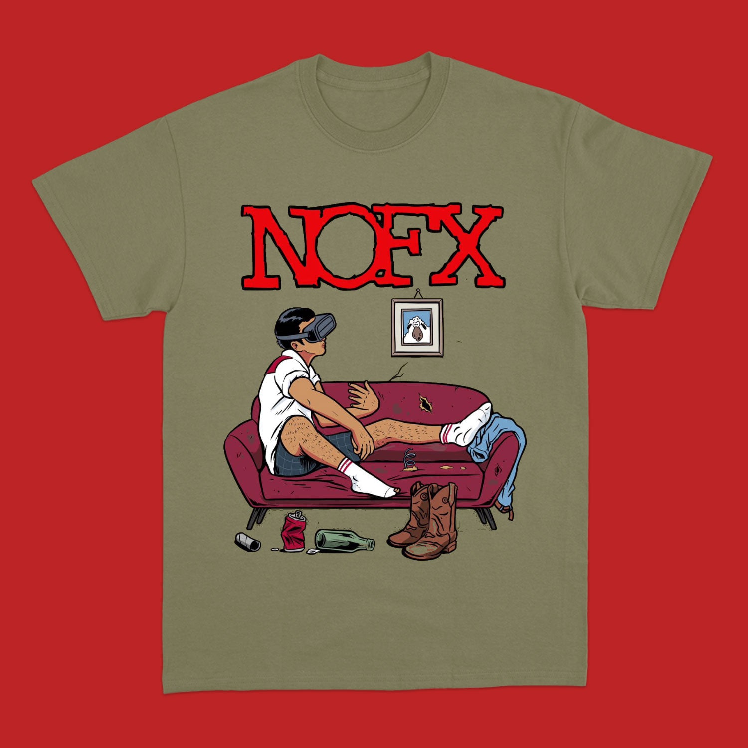 Nofx band nofx tシャツ 赤 NOFX Are For Kids バンドTシャツ XLサイズ