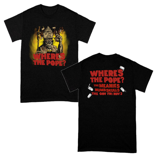 Where's The Pope? - Beer Pope T-Shirt (Black)