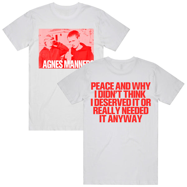 Agnes Manners - Peace... Album T-Shirt (Ice Grey)