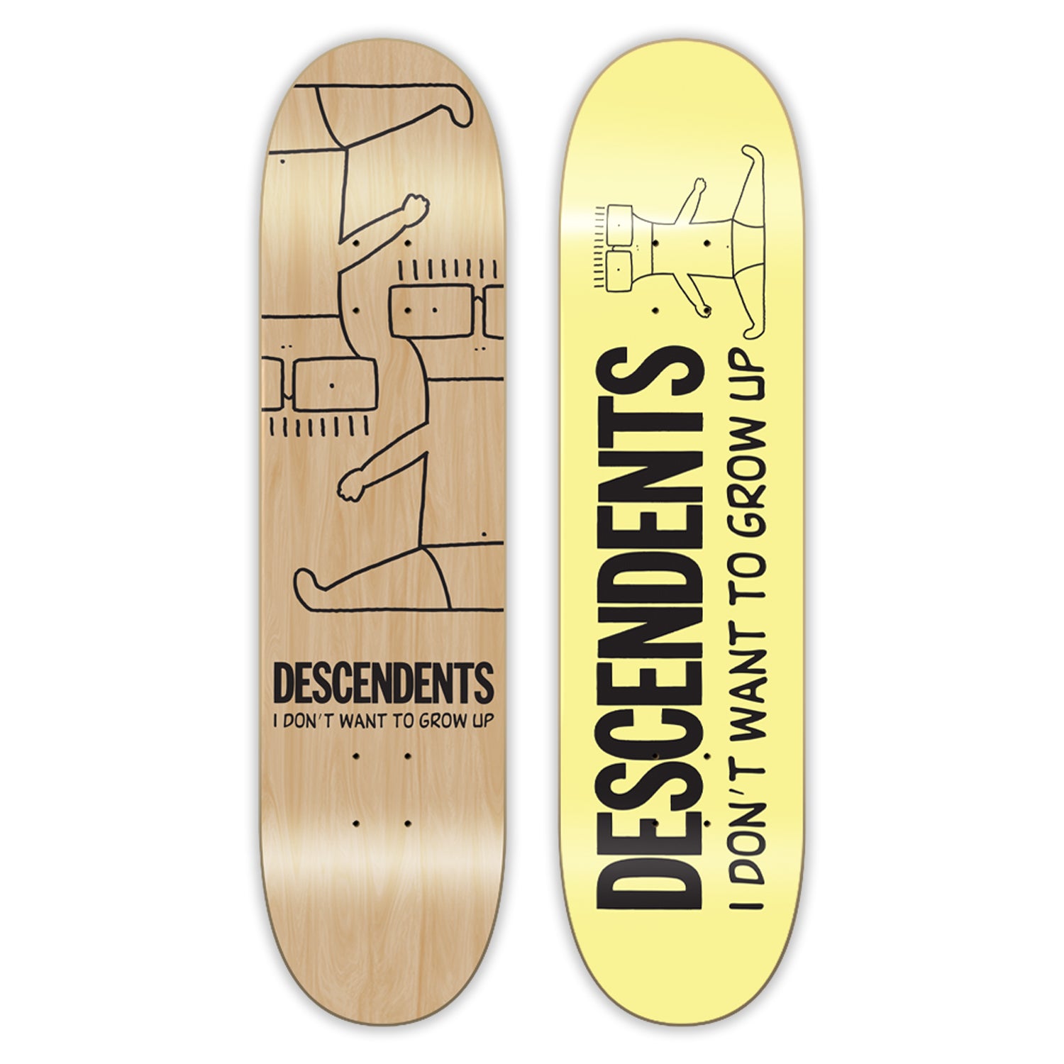 I Don't Want To Grow Up Skate Deck – Artist First