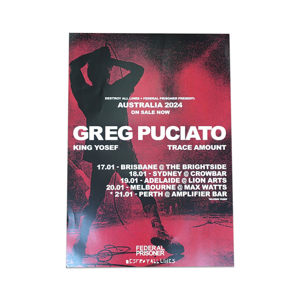 Greg Puciato - Australian Tour Poster (A2)