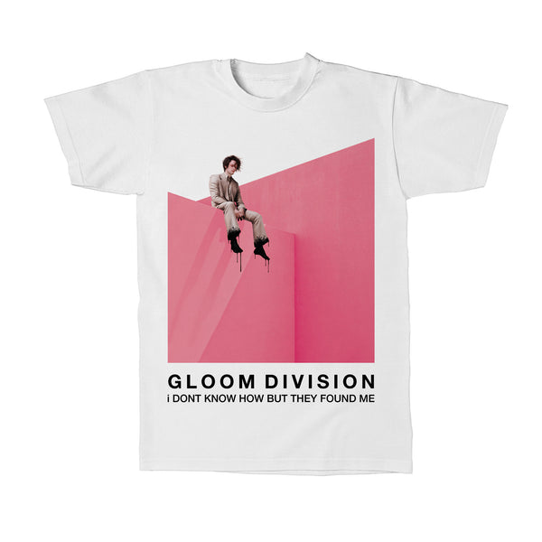 iDKHOW - GLOOM DIVISION Album Tee (White/Pink)