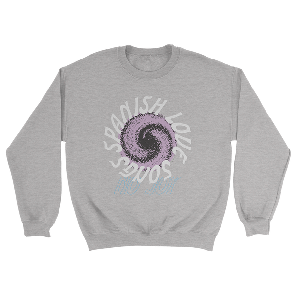 Spanish Love Songs - Swirl Crewneck Sweatshirt (Grey Marle)