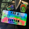 Chopped foil stickers