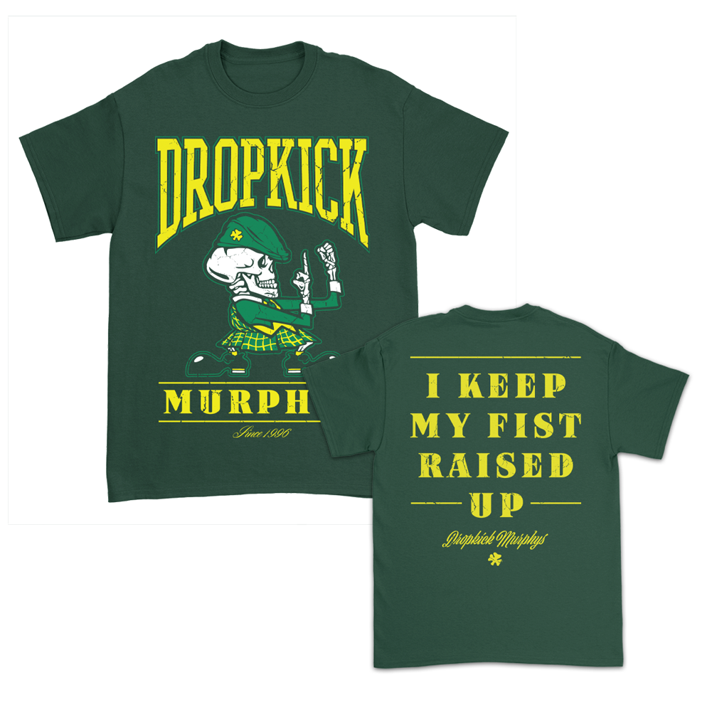 Dropkick Murphys – Fist Up T-Shirt (Forest Green)