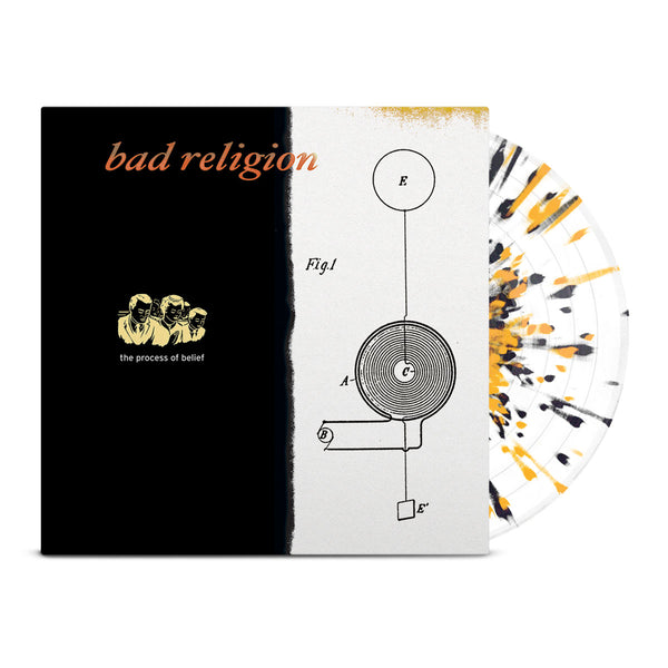 Bad Religion - The Process of Belief LP (White w/ Orange & Black Splatter Vinyl)
