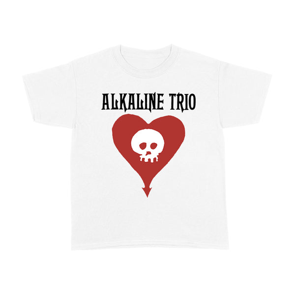 Alkaline Trio - Heart Skull Youth T-Shirt (White)