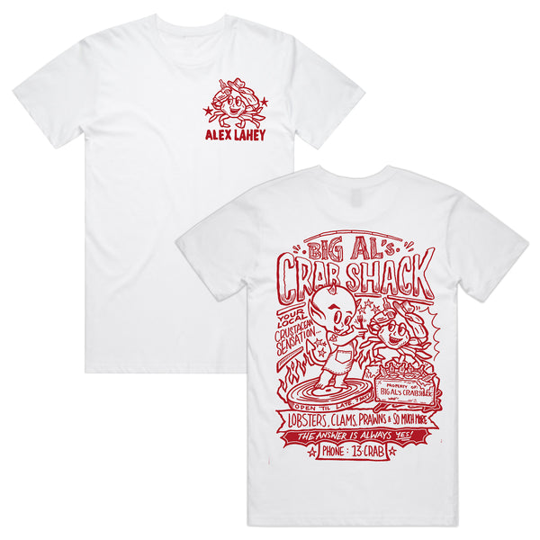 Alex Lahey - Crab Shack T-Shirt (White)
