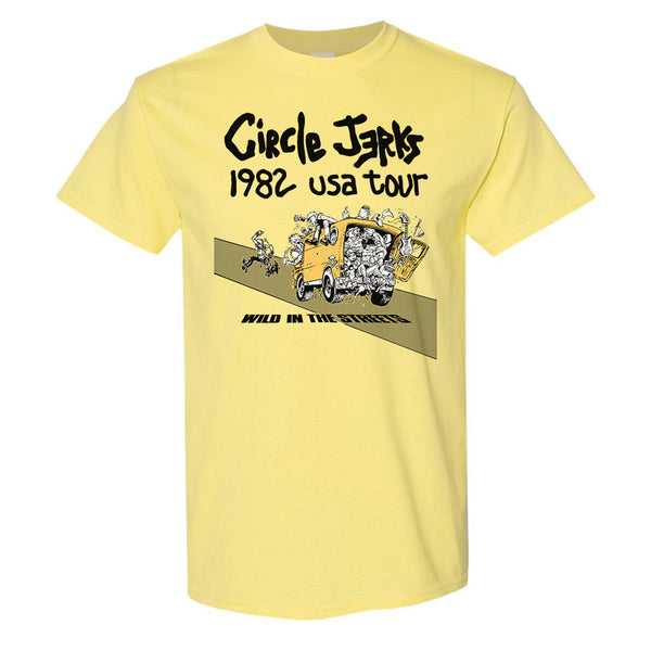 Circle Jerks - Wild In The Streets Tee (Yellow)