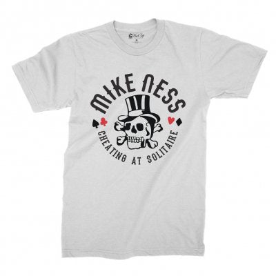 Mike Ness - Cheating At Solitaire T-shirt (White)
