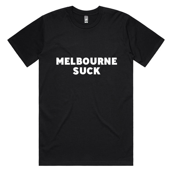 You Suck Merch - Melbourne Suck T-Shirt (Collingwood Black & White)