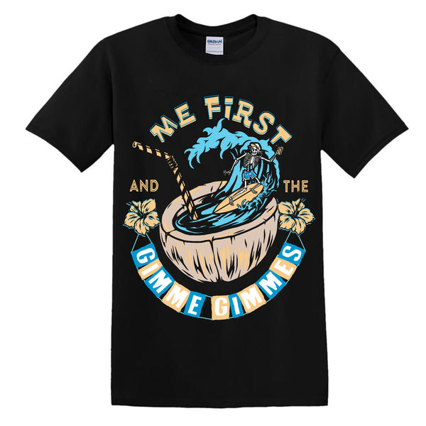 Me First and The Gimme Gimmes - Surfer T-Shirt (Black)