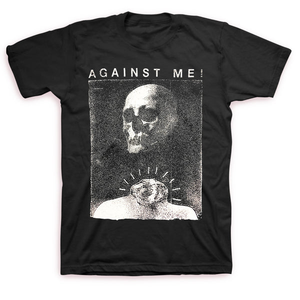 Against Me! Video Skull Tee Black