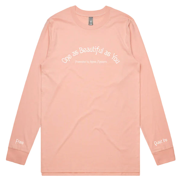 Agnes Manners - One As Beautiful As You Longsleeve (Pale Pink)