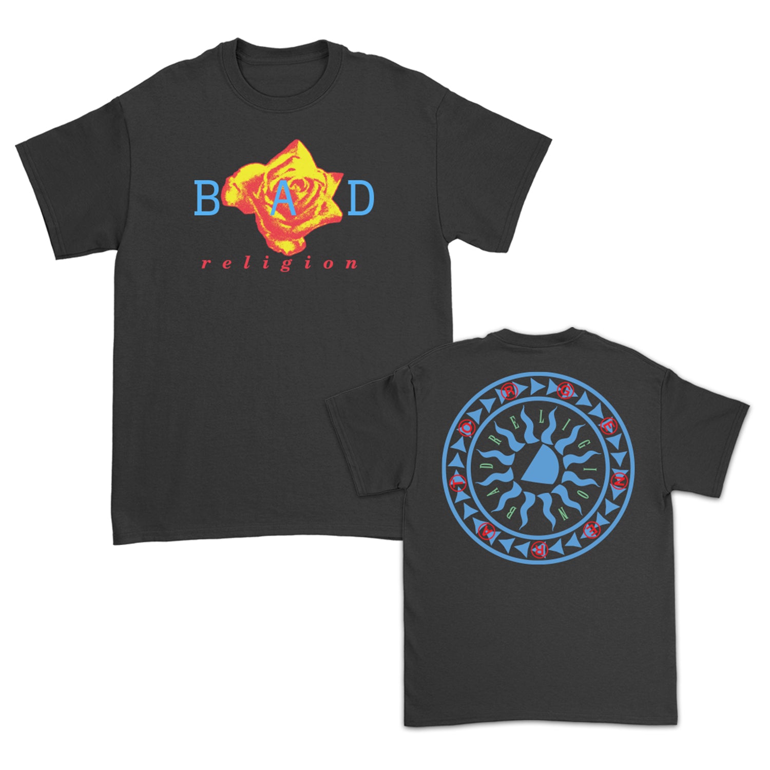 Bad Religion - フラワーサンTシャツ (ブラック) – Artist First