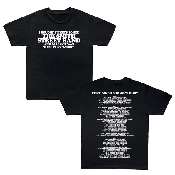 The Smith Street Band - Postponed Tour T-Shirt (Black)
