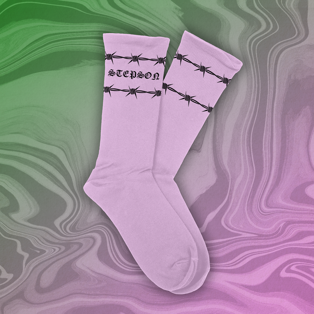 Stepson - Barbed Logo Socks (Pink)