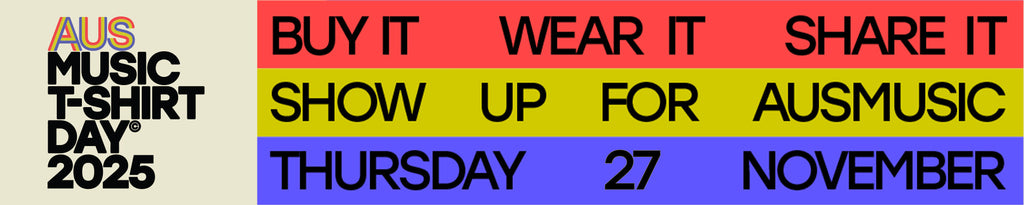 AUS Music T-shirt Day - Artist First webstore
