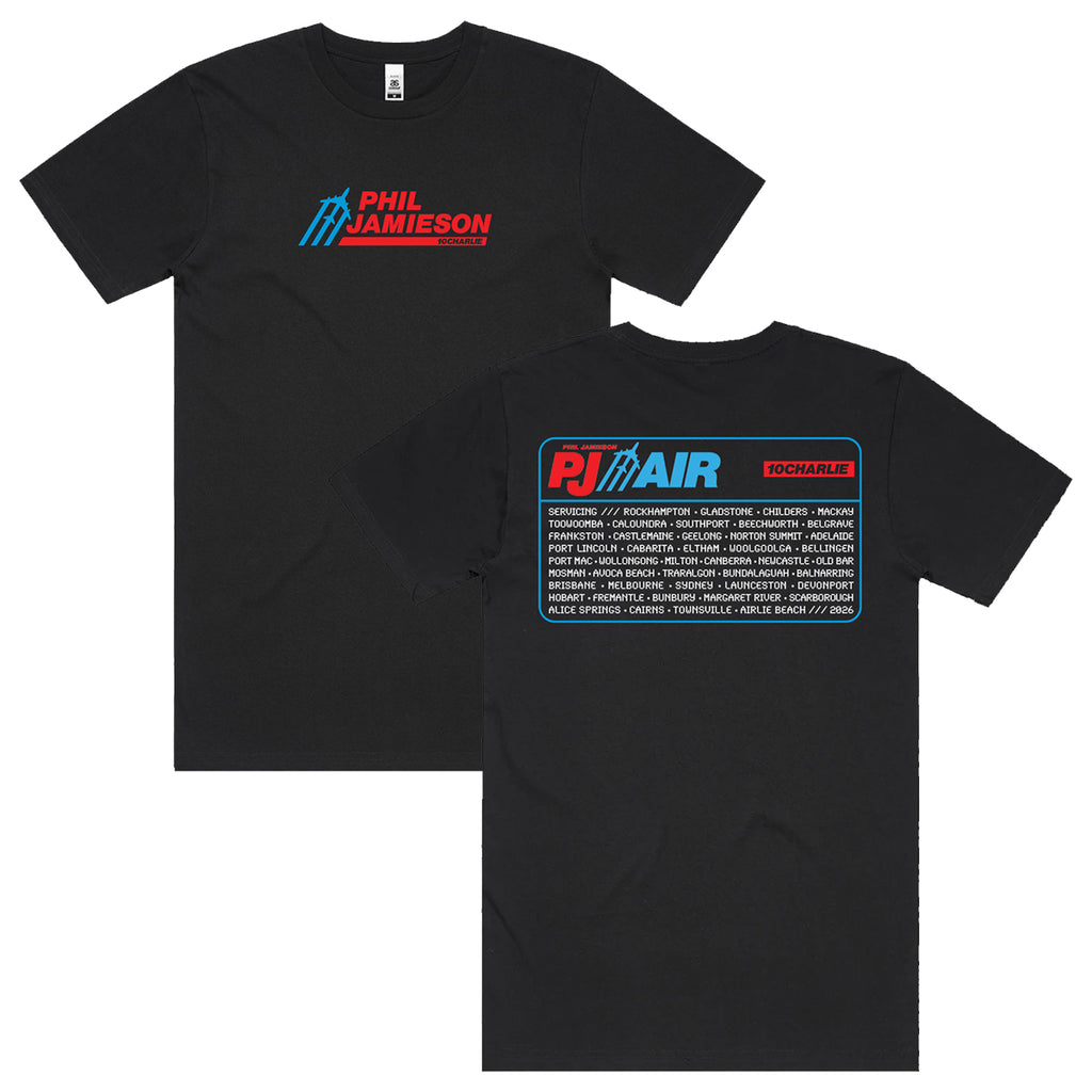 Phil Jamieson - PJ AIR Tour T-Shirt (Black)