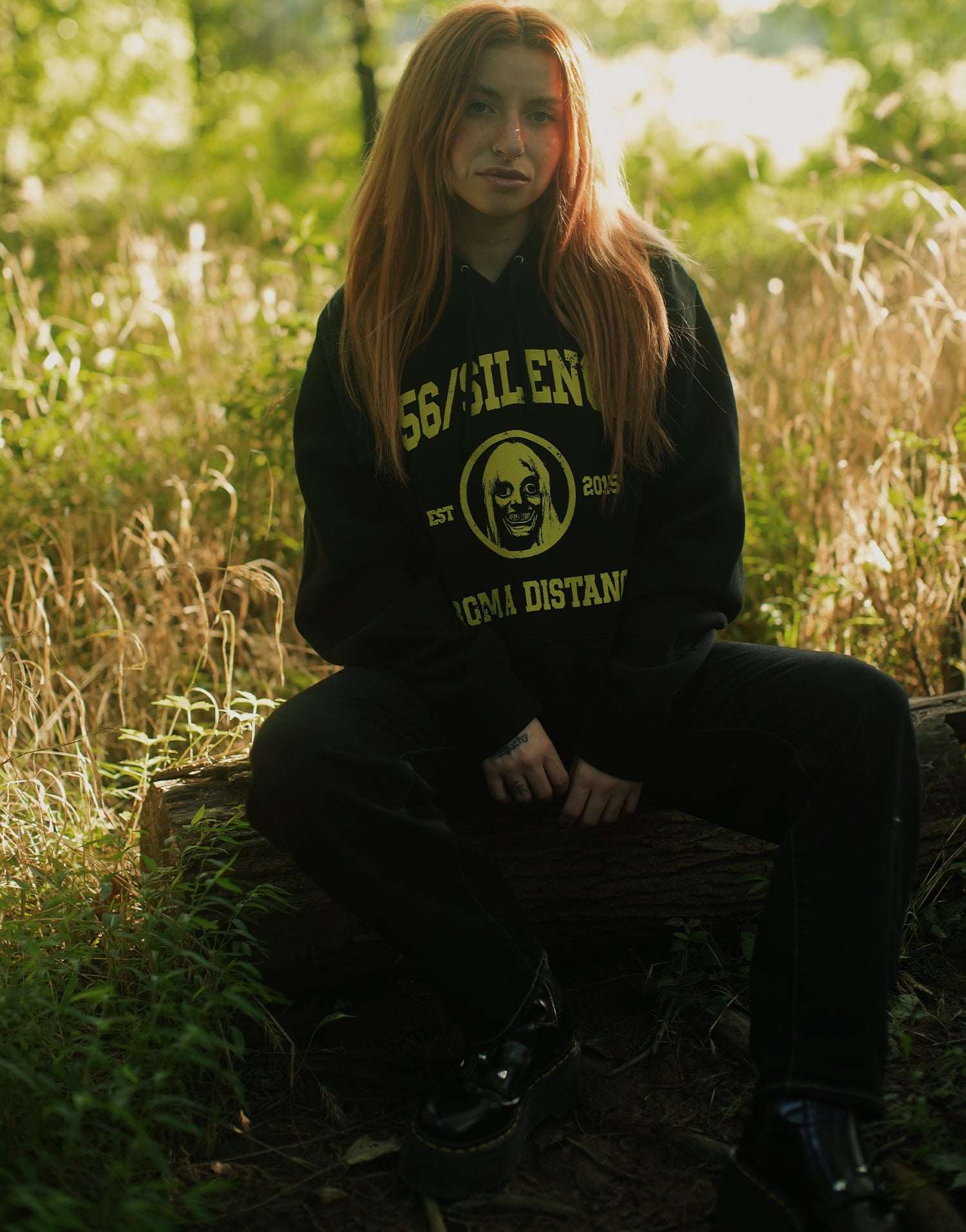156/Silence - Varsity Hoodie (Black)