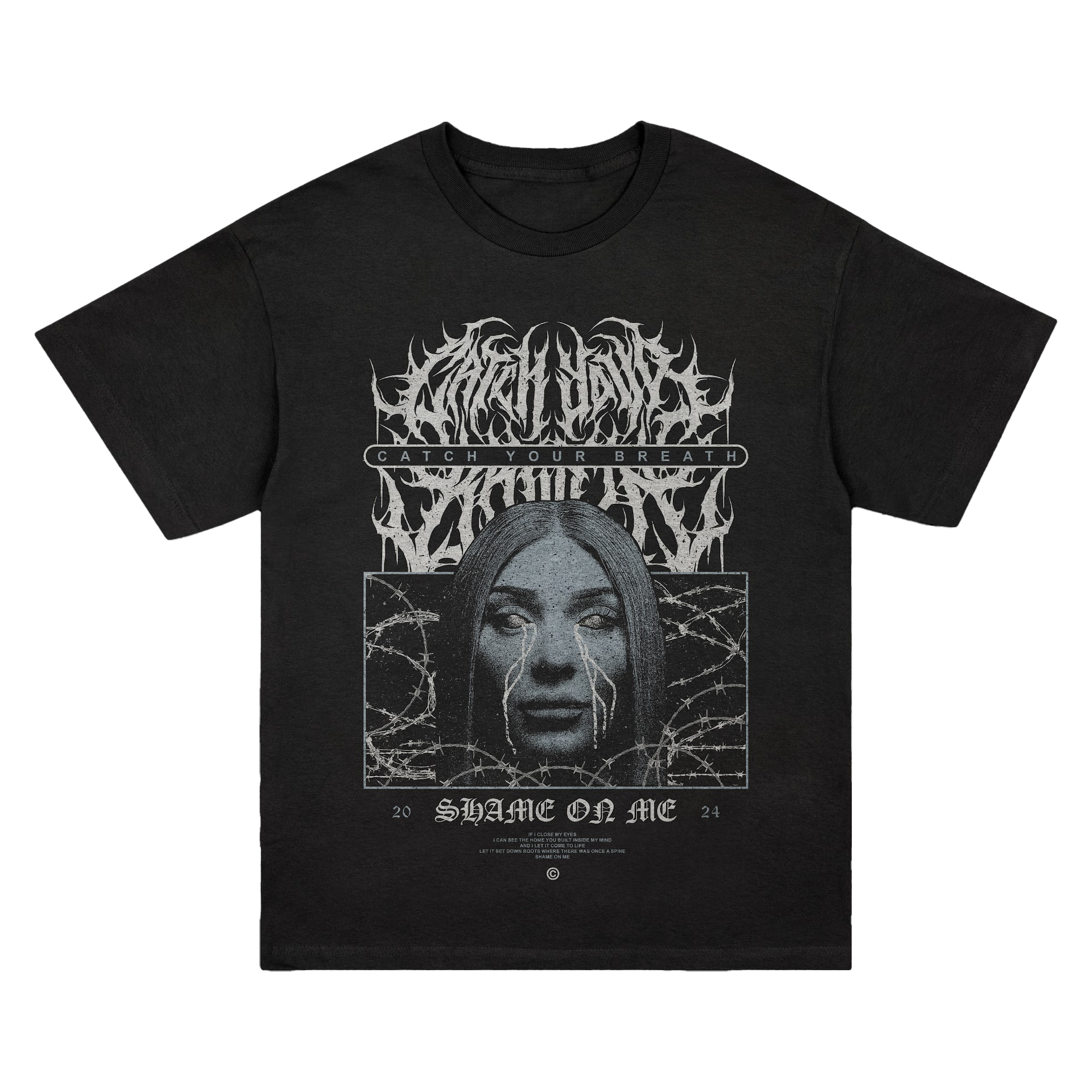 Catch Your Breath - Shame On Me Album T-Shirt (Black)