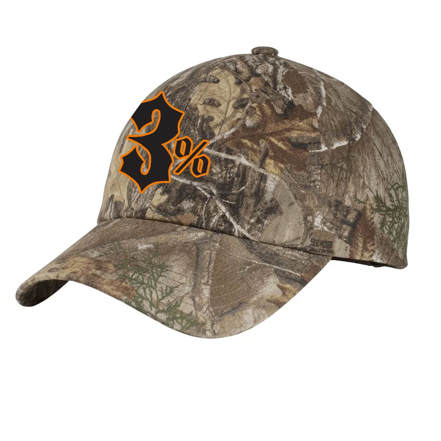 3% - 3% Logo Hat (Real Tree Camo)