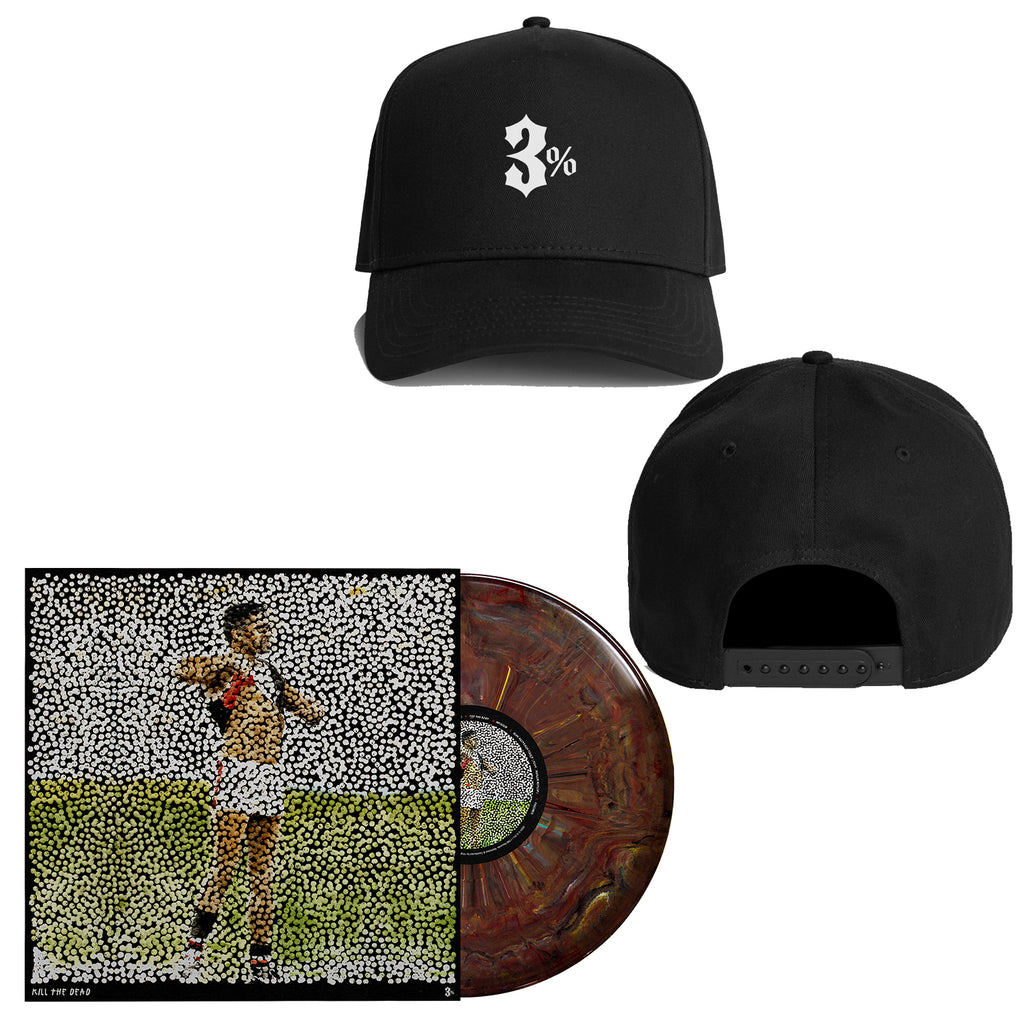 3% - KILL THE DEAD LP (Recycled Vinyl - Lucky Dip Colours) + Hat Bundle