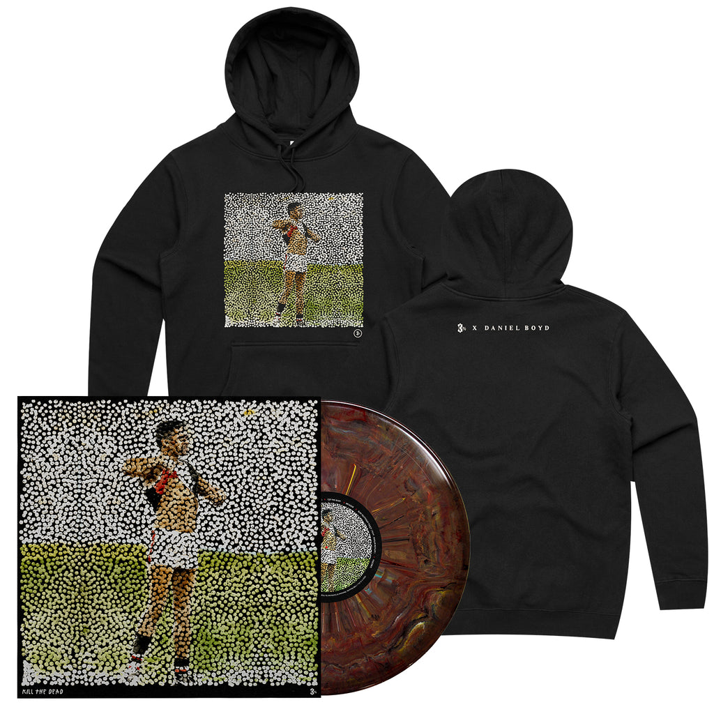3% - KILL THE DEAD LP (Recycled Vinyl - Lucky Dip Colours) + Hoodie Bundle