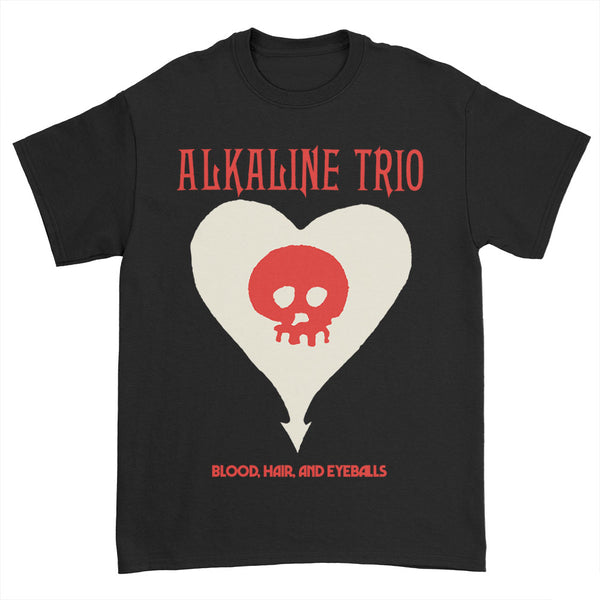 Alkaline Trio - Blood, Hair and Eyeballs Heart Skull T-Shirt (Black)