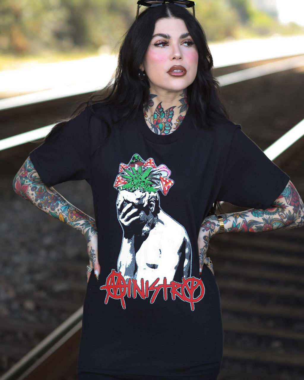 Ministry - HOPIUMFORTHEMASSES T-Shirt (Black)