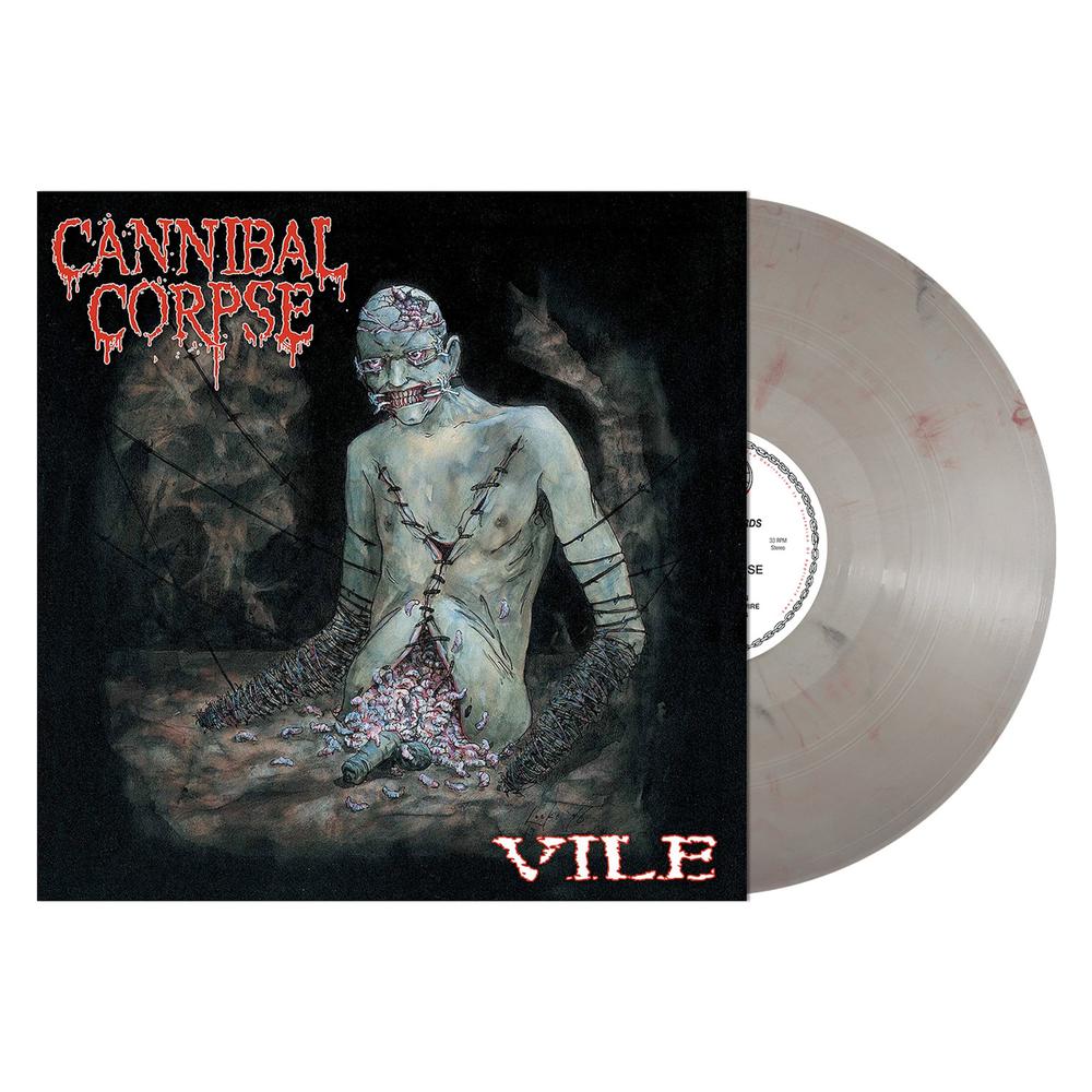 Cannibal Corpse - Vile LP (Grey w/ Red Streaks Vinyl)