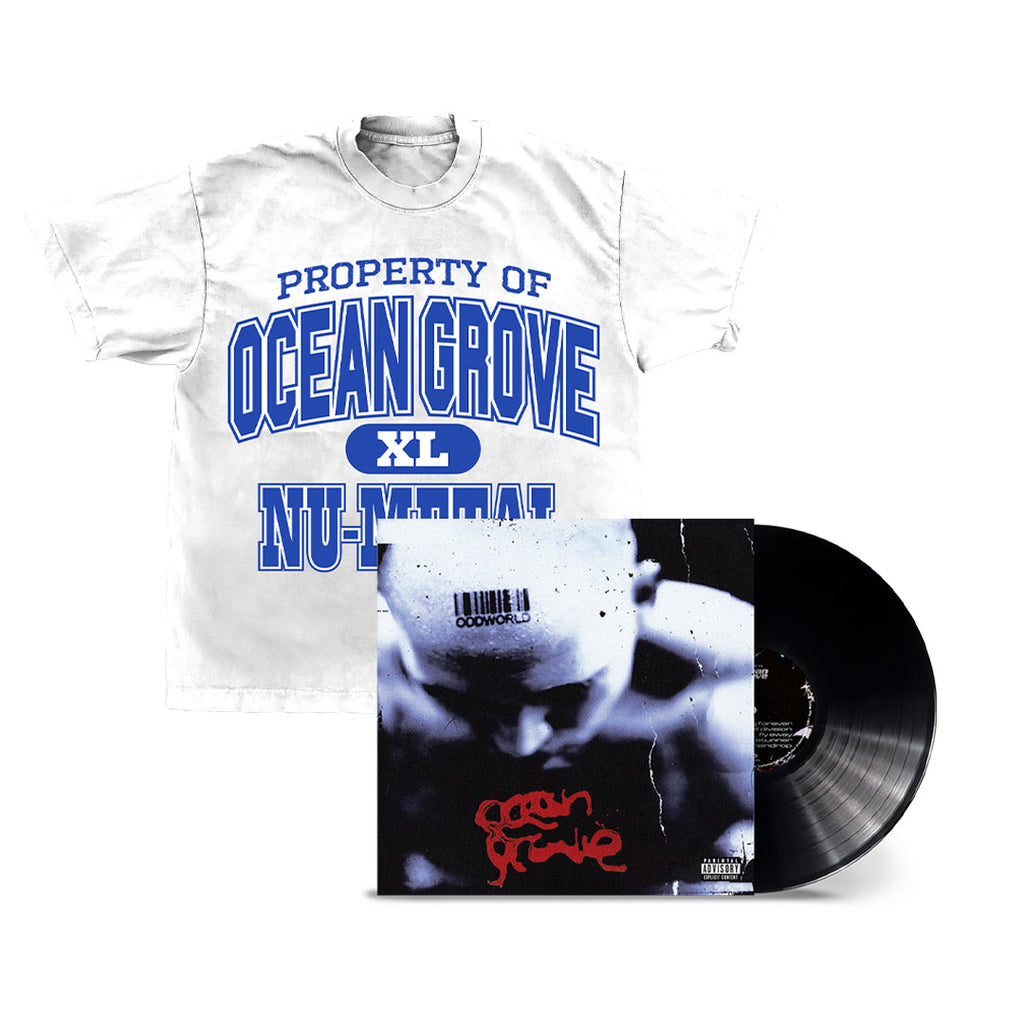 Ocean Grove - Oddworld LP (Black Vinyl - AF Exclusive) + T-Shirt (White) Bundle