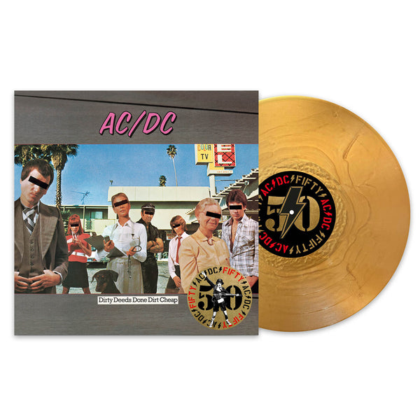 AC/DC - Dirty Deeds Done Dirt Cheap LP (Gold Nugget Vinyl)