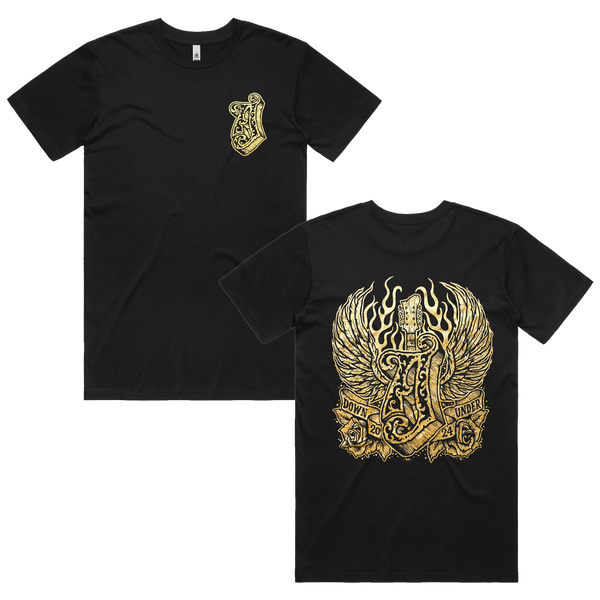 Alain Johannes - Gold A Logo T-Shirt (Black)