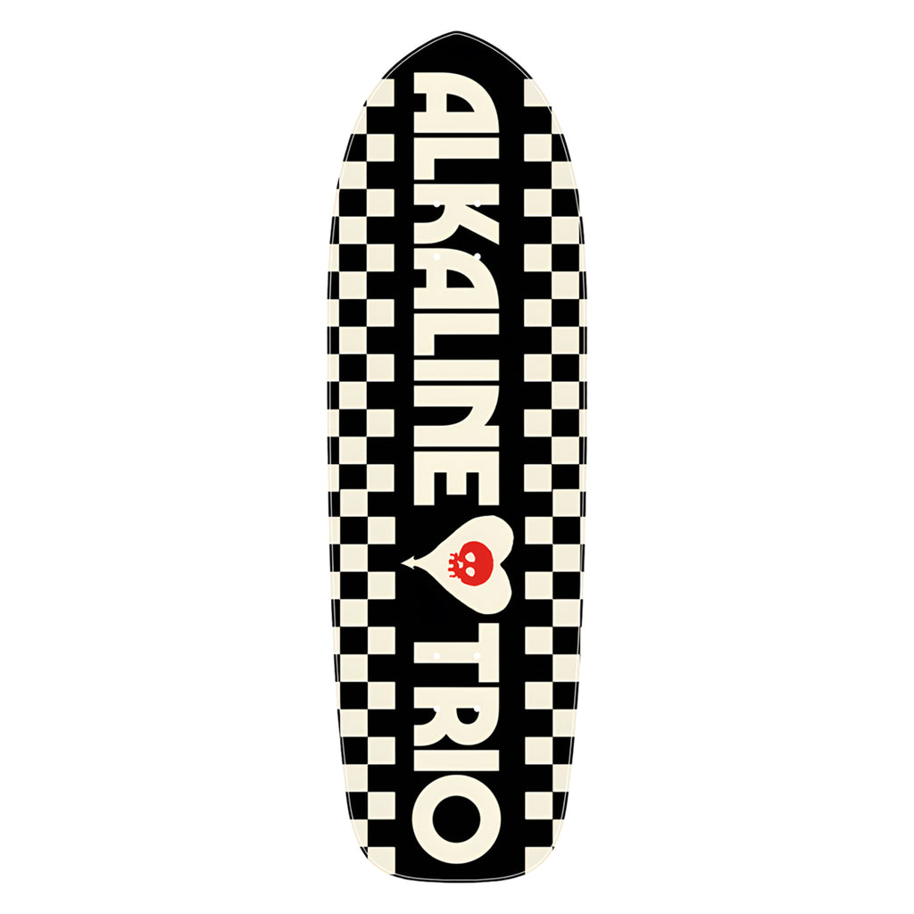 Alkaline Trio - Checkered Logo Skate Deck (Black)