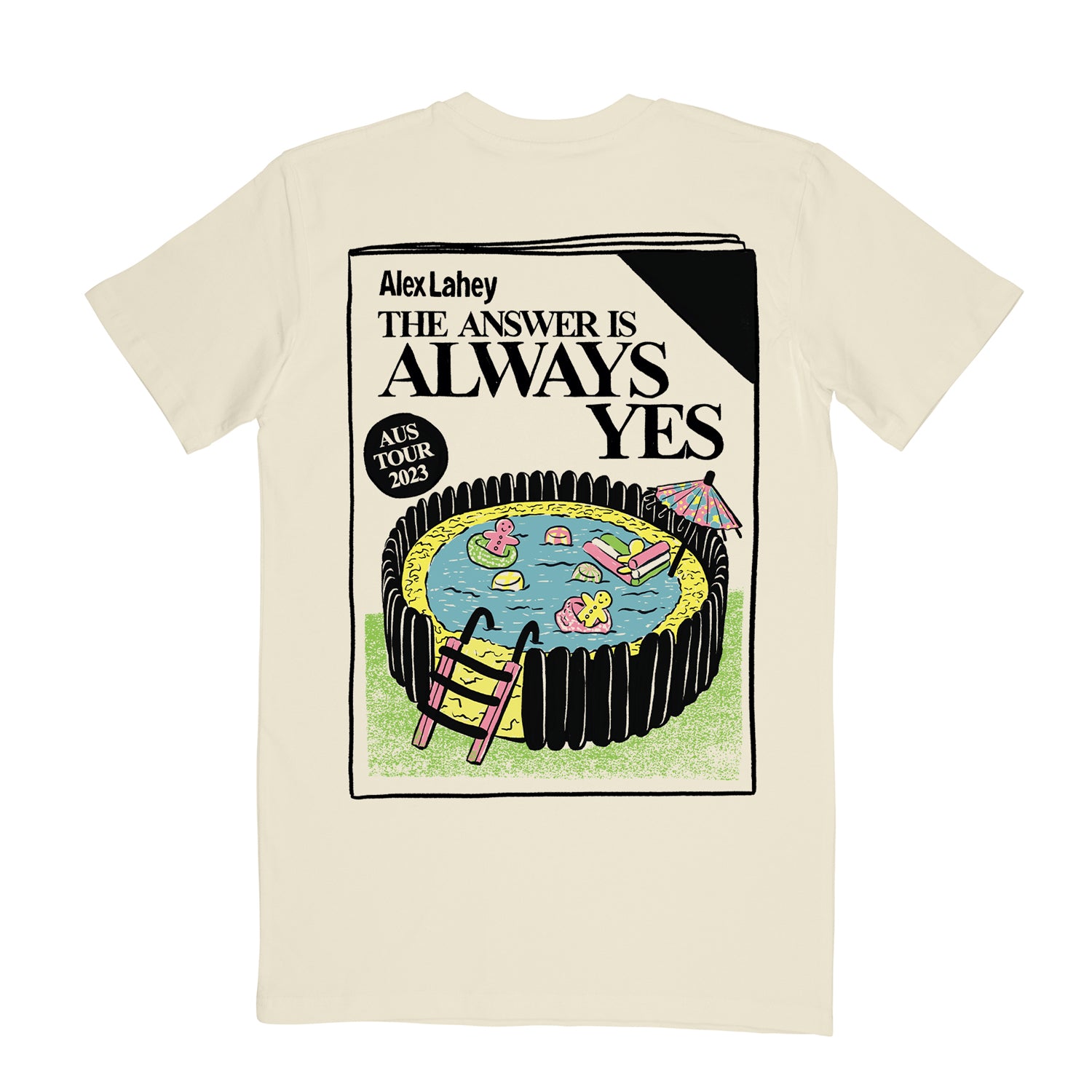 Alex Lahey - 2023 Tour T-shirt (Natural)