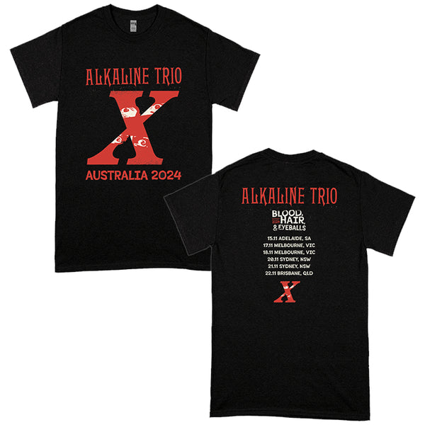 Alkaline Trio - BHE AUS 2024 Tour T-Shirt (Black)