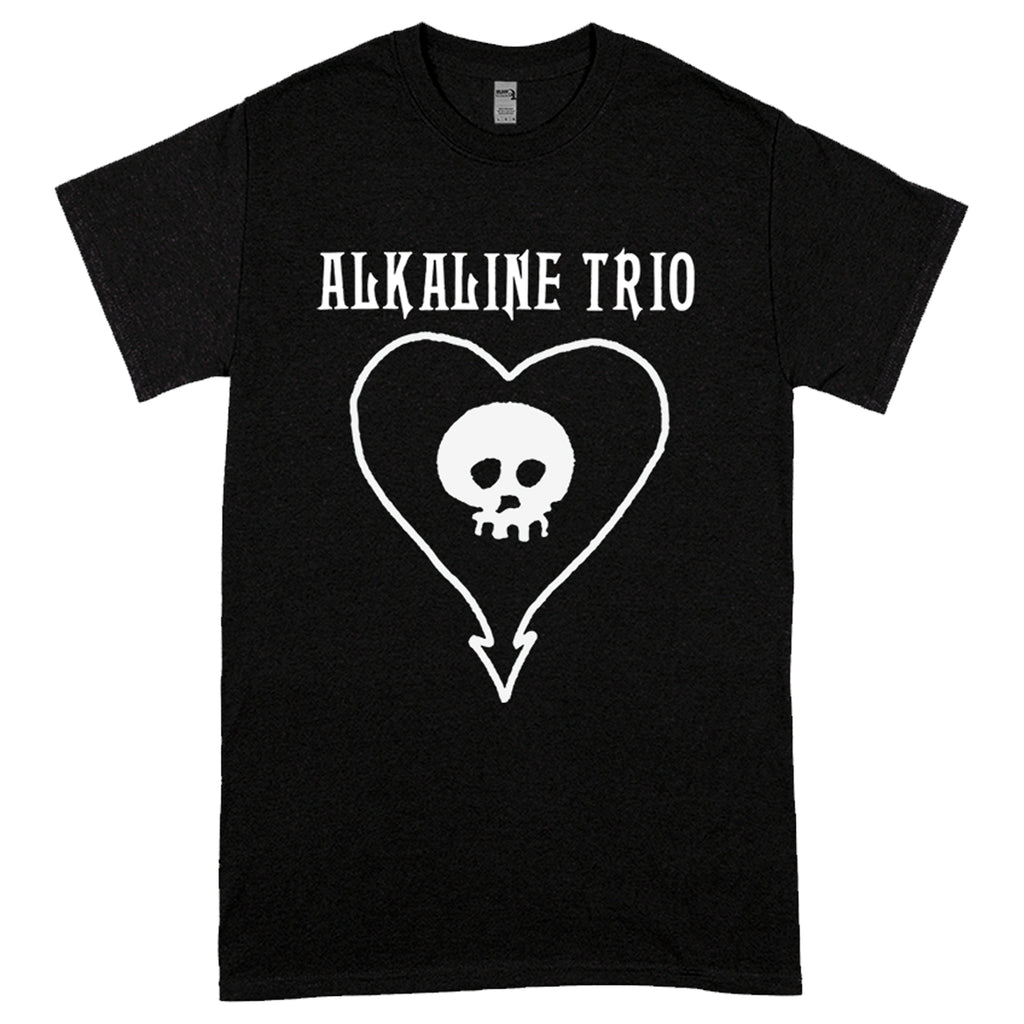 Alkaline Trio - Classic Heartskull T-Shirt (Black) - Tour Edition